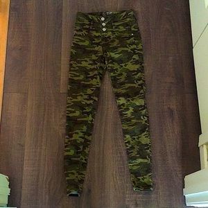 No Boundaries Camouflage High Waisted Skinny Jeans